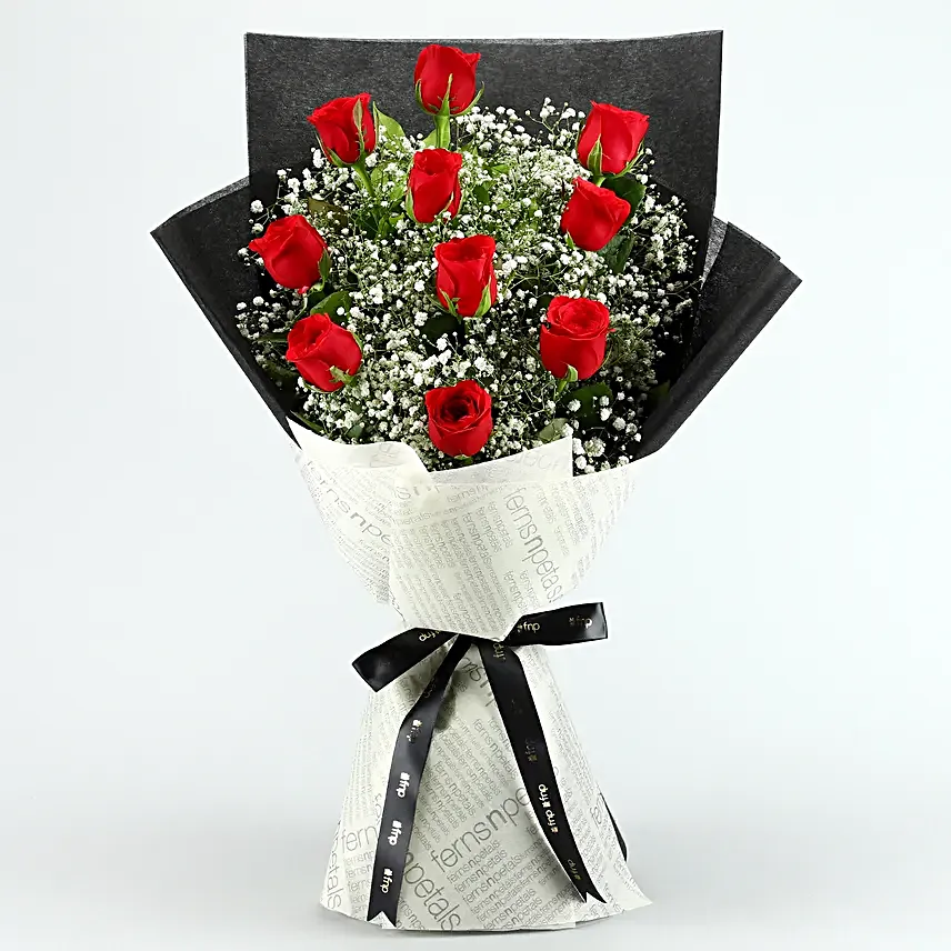 Lap Of Luxury Roses Bouquet Ferrero Rocher Box