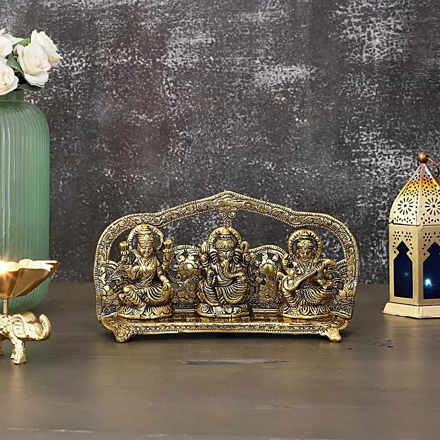 Laxmi Ganesh Saraswati Divine Trio