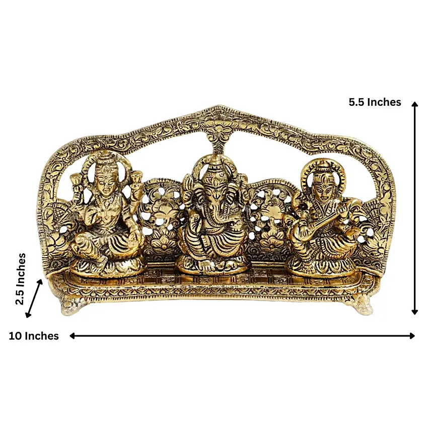 Laxmi Ganesh Saraswati Divine Trio