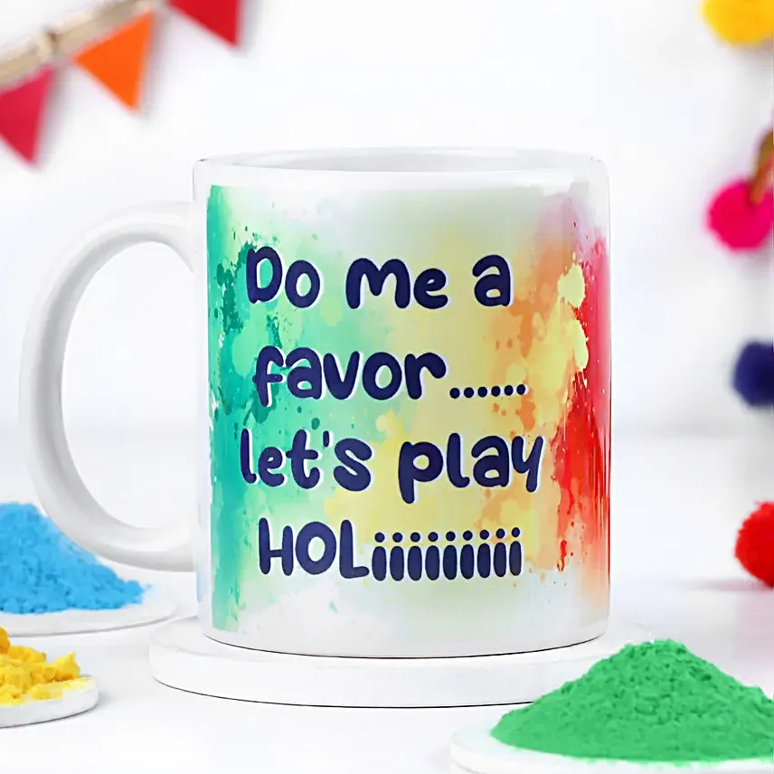 Lets Play Holi Celebration Mug