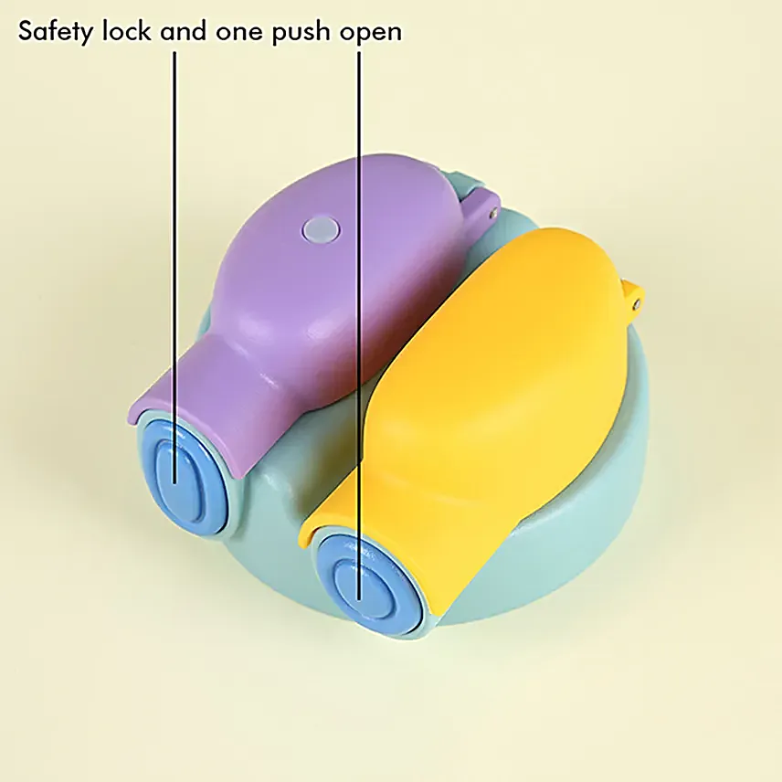 Lid Water Bottle For Kids Blue