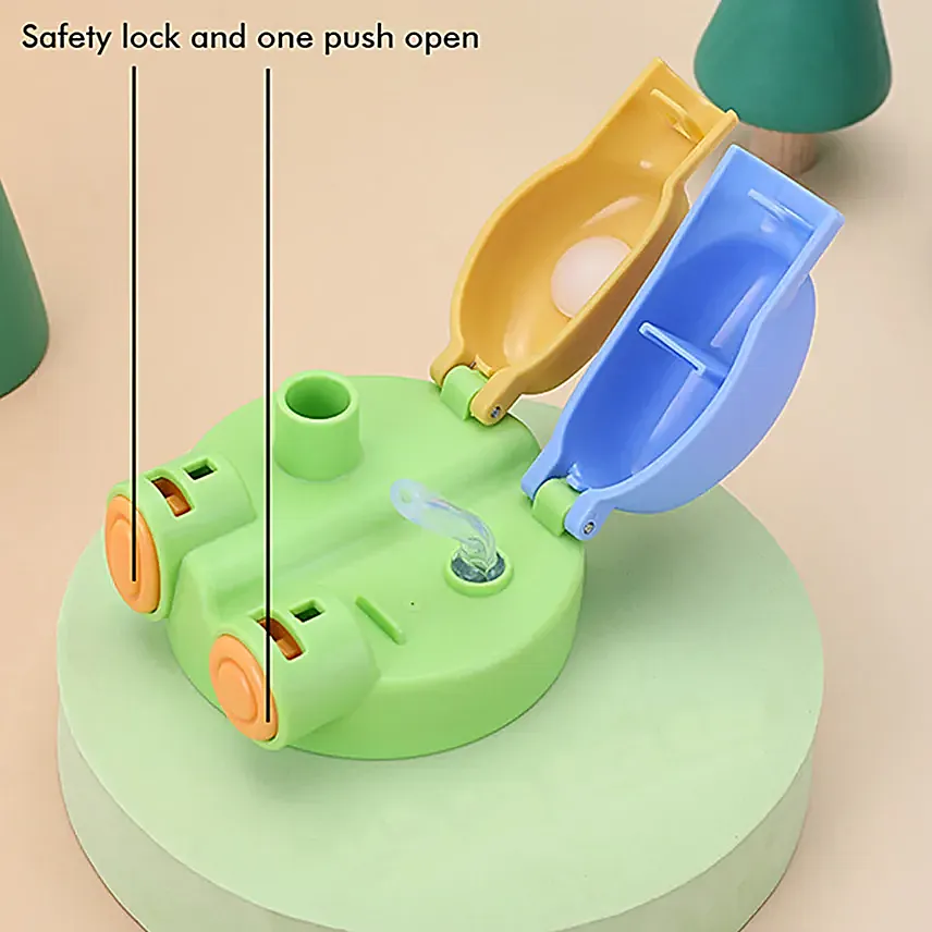 Lid Water Bottle For Kids Green