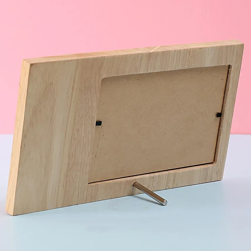 customised wooden frame for her