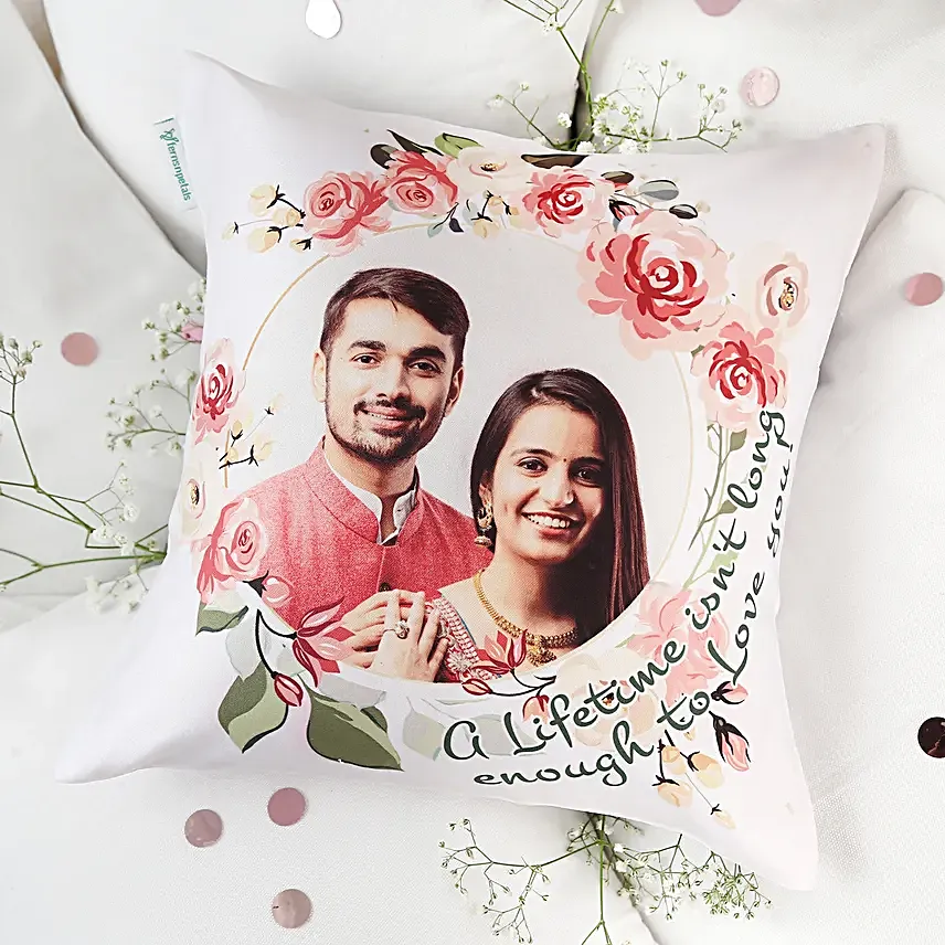 Couple Photo Printed Cushion Online
