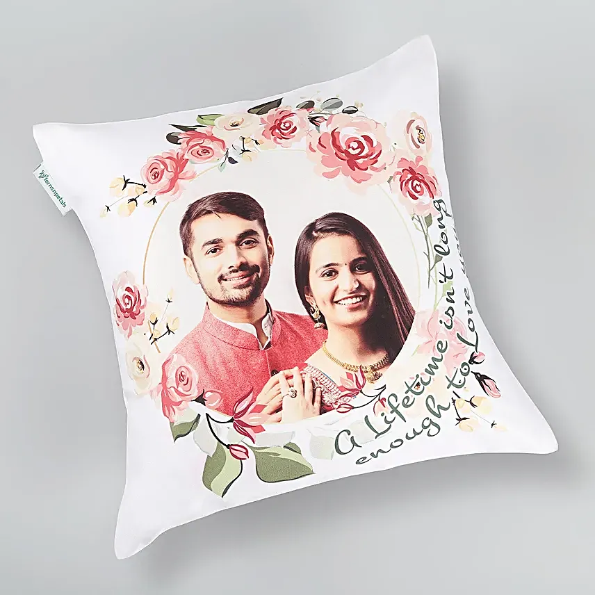 Couple Photo Printed Cushion Online