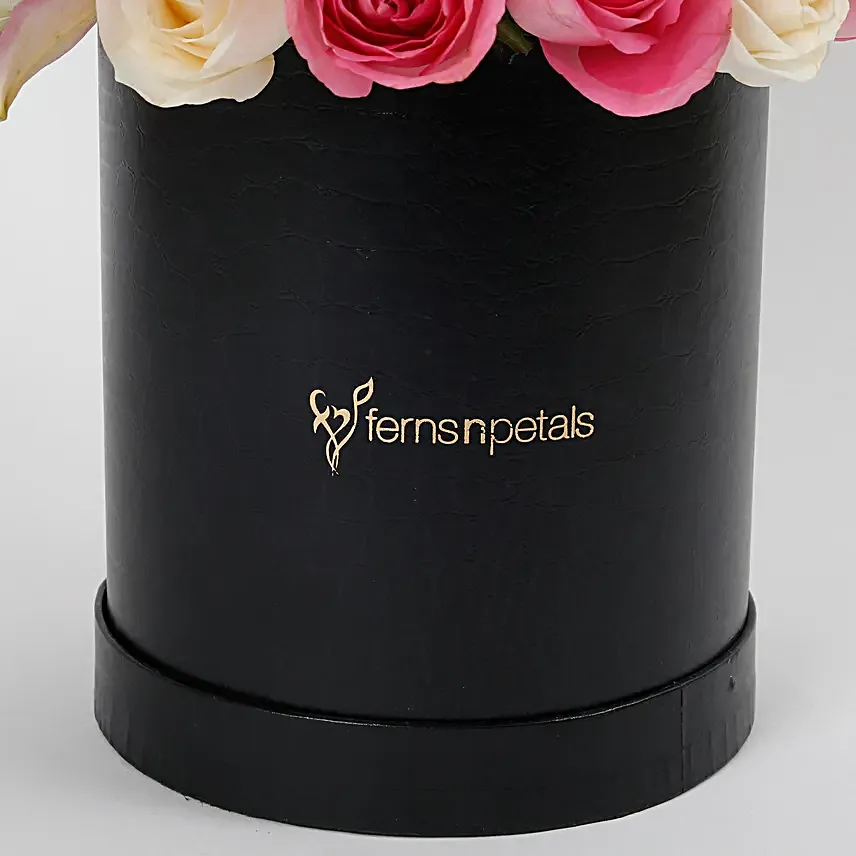 Charming Lilies N Rose Arrangement