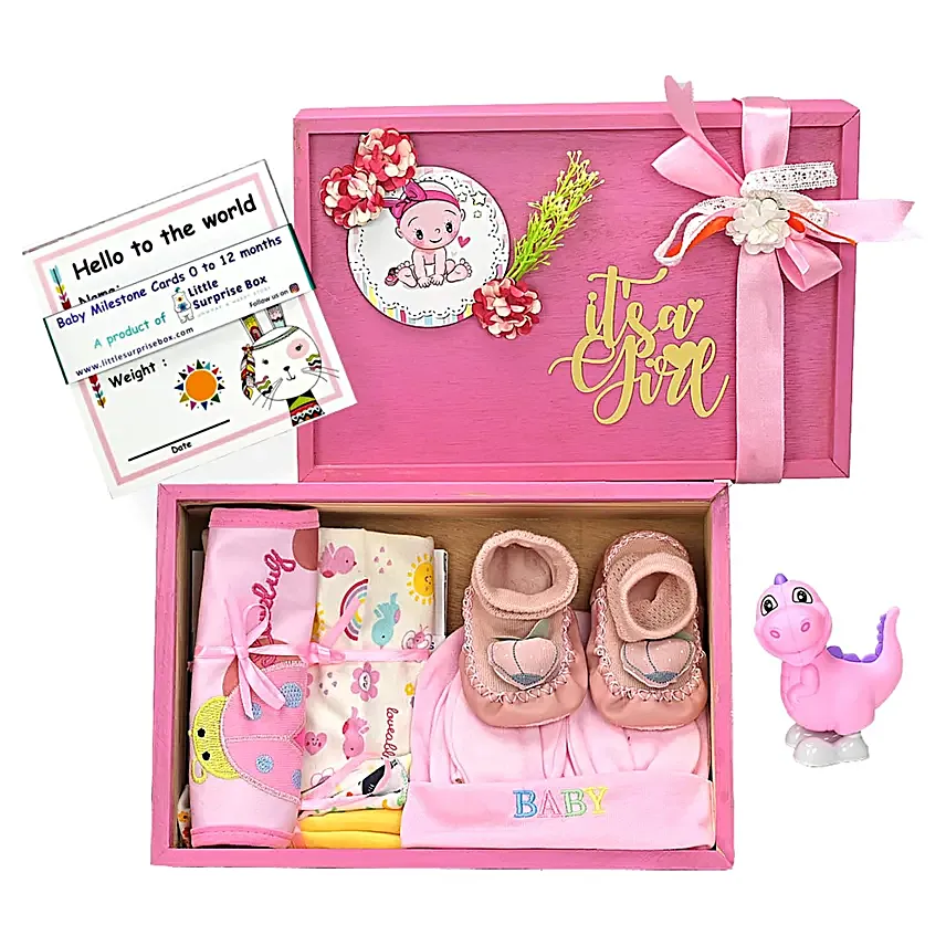 Little Surprise Box For Newborn Blush Pink