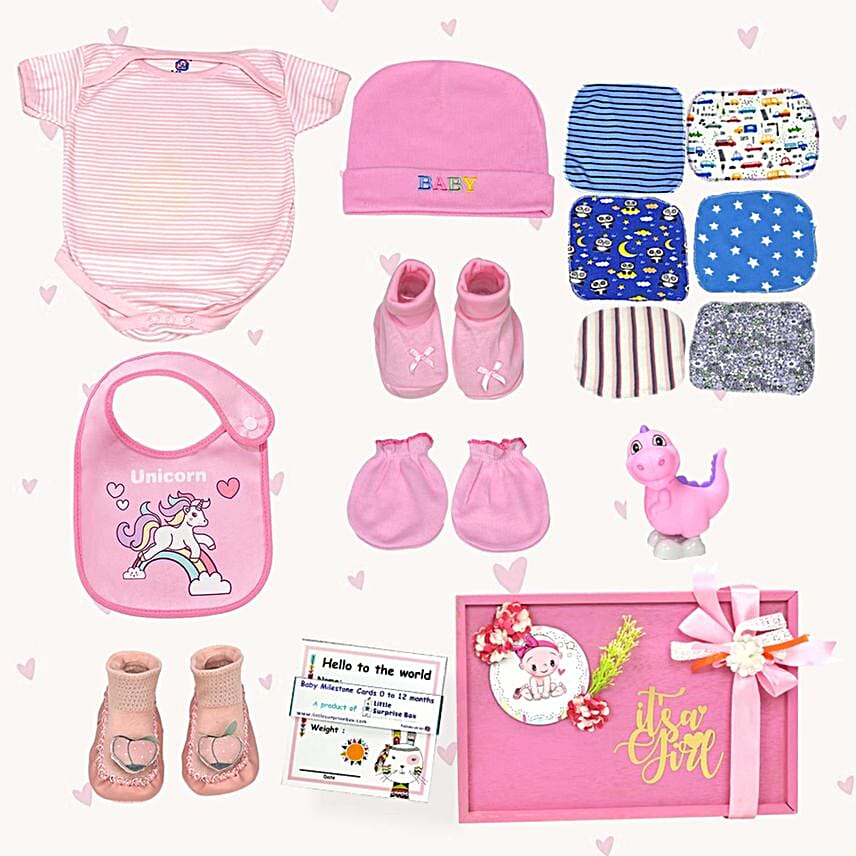 Little Surprise Box For Newborn Blush Pink