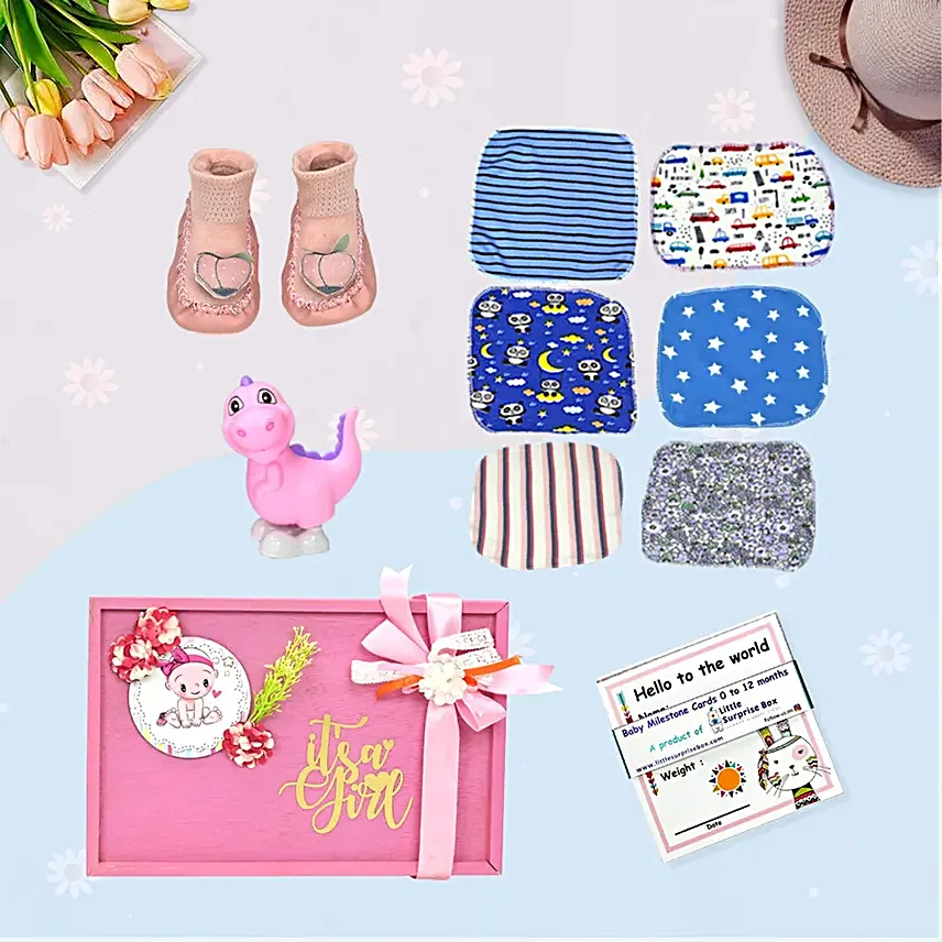 Little Surprise Box For Newborn Blush Pink