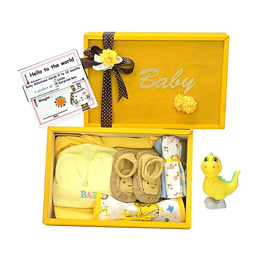 Little Surprise Box For Newborn Yellow Sunshine