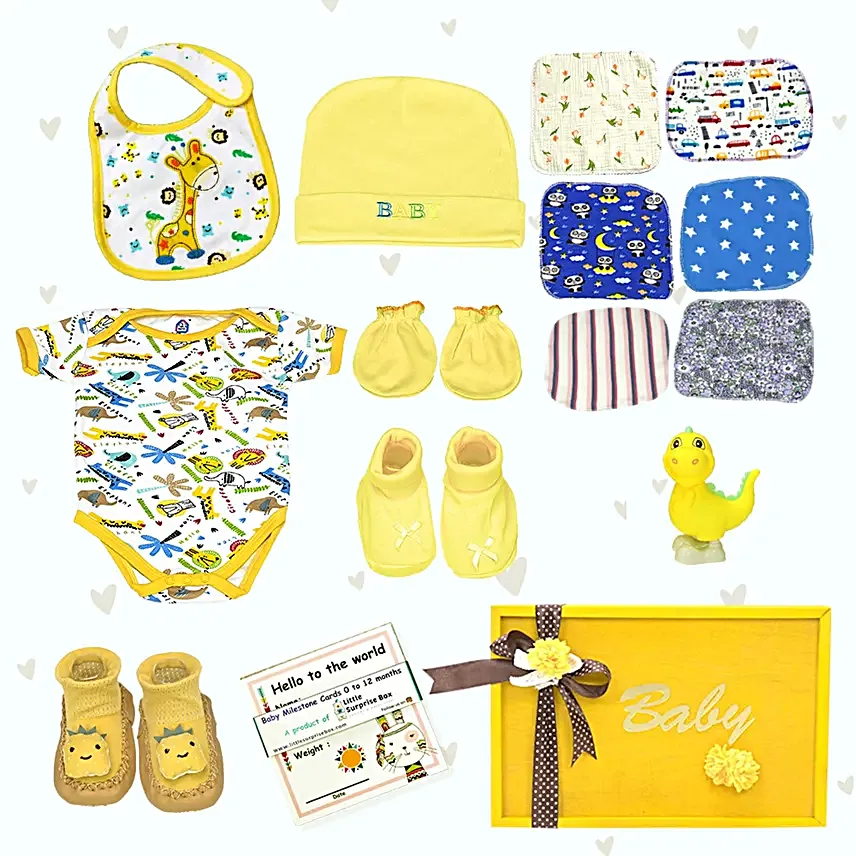 Little Surprise Box For Newborn Yellow Sunshine