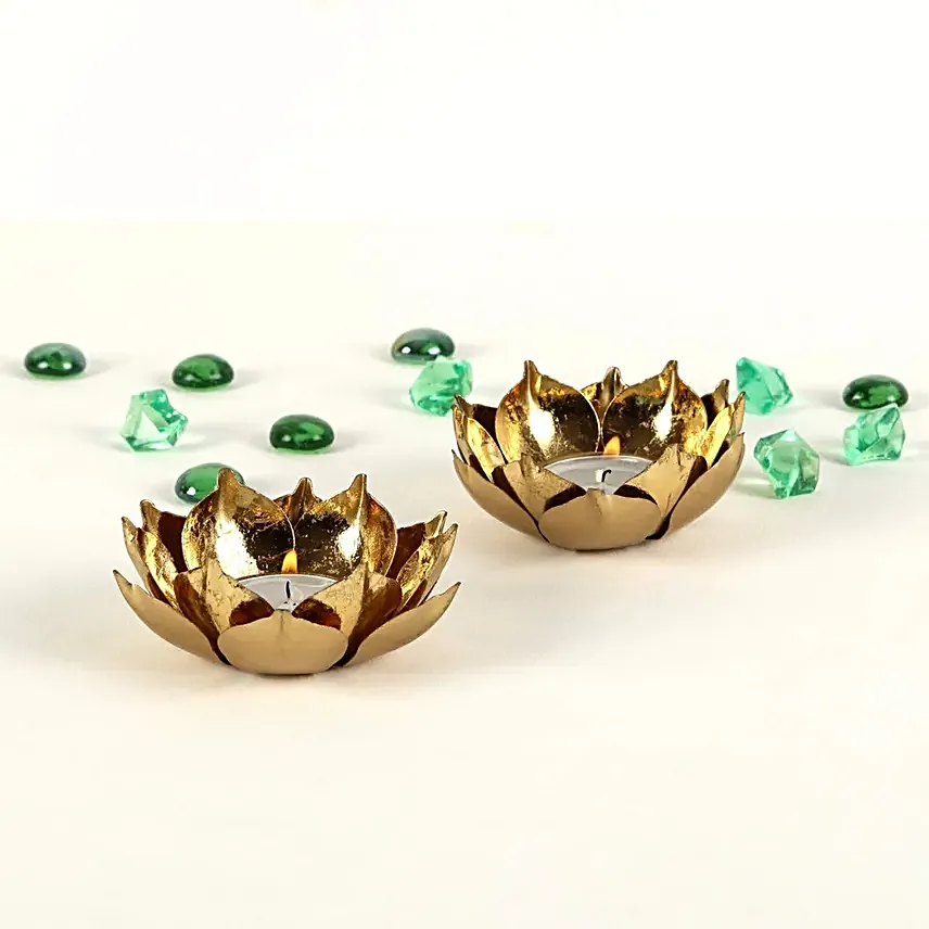 Lotus Tealight Holder Set