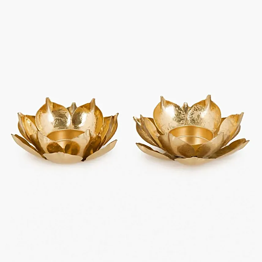 Lotus Tealight Holder Set
