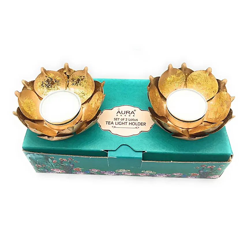 Lotus Tealight Holder Set