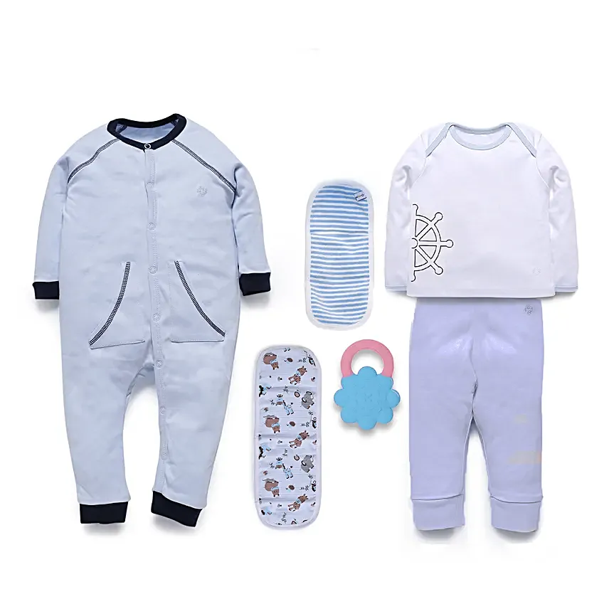 Love Bundle Baby Essentials Gift Set Blue