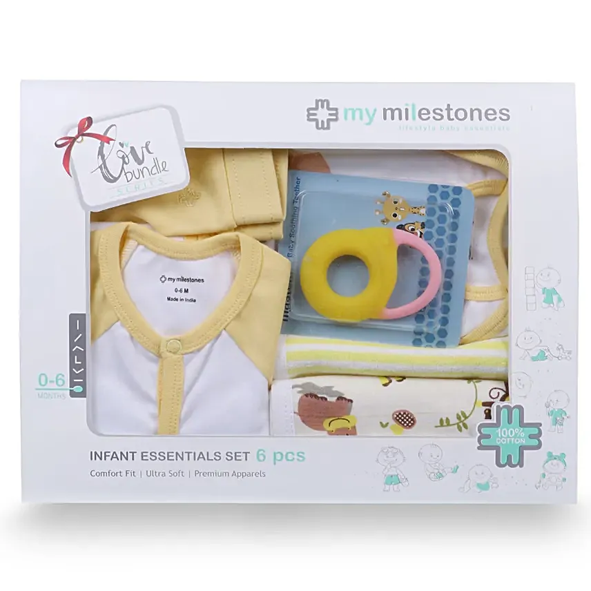 Love Bundle Baby Essentials Gift Set Yellow