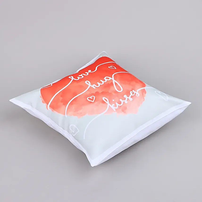 Love Hug Kisses Valentine Special Cushion