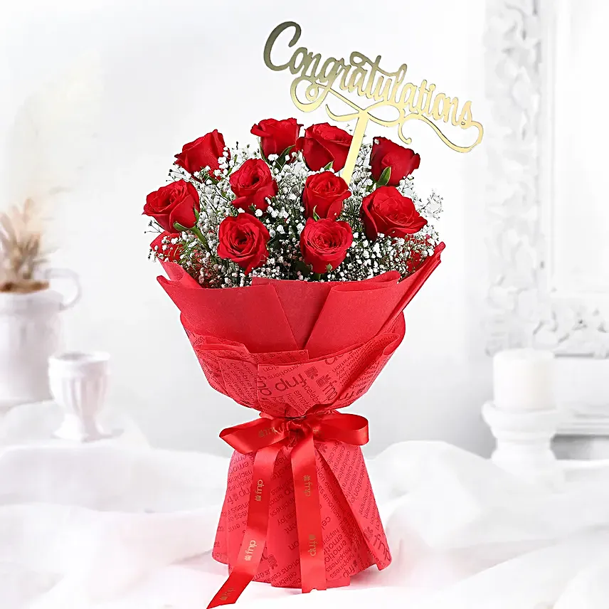 Love Infused Wishes Rose Bouquet