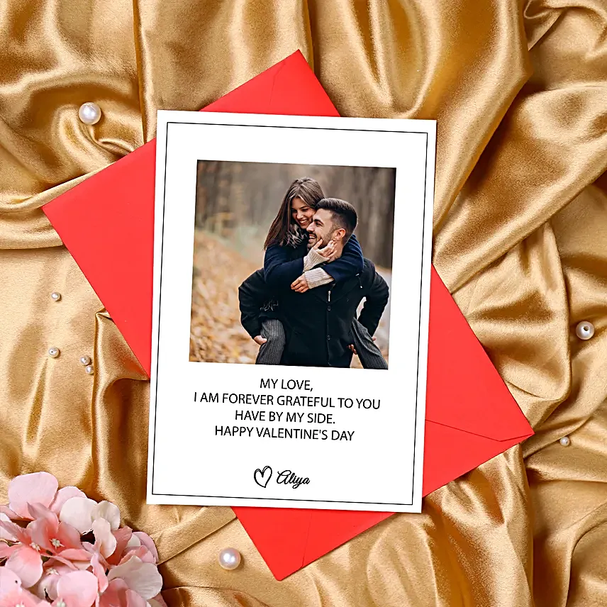 Love Note Personalised Valentine Greeting card