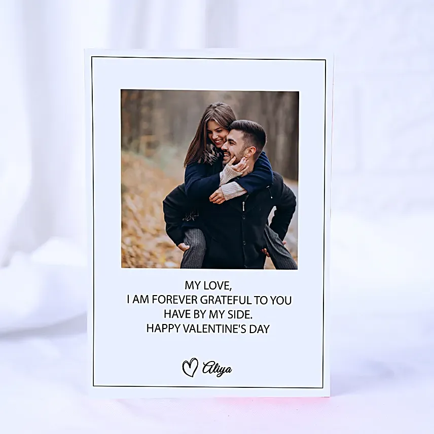 Love Note Personalised Valentine Greeting card
