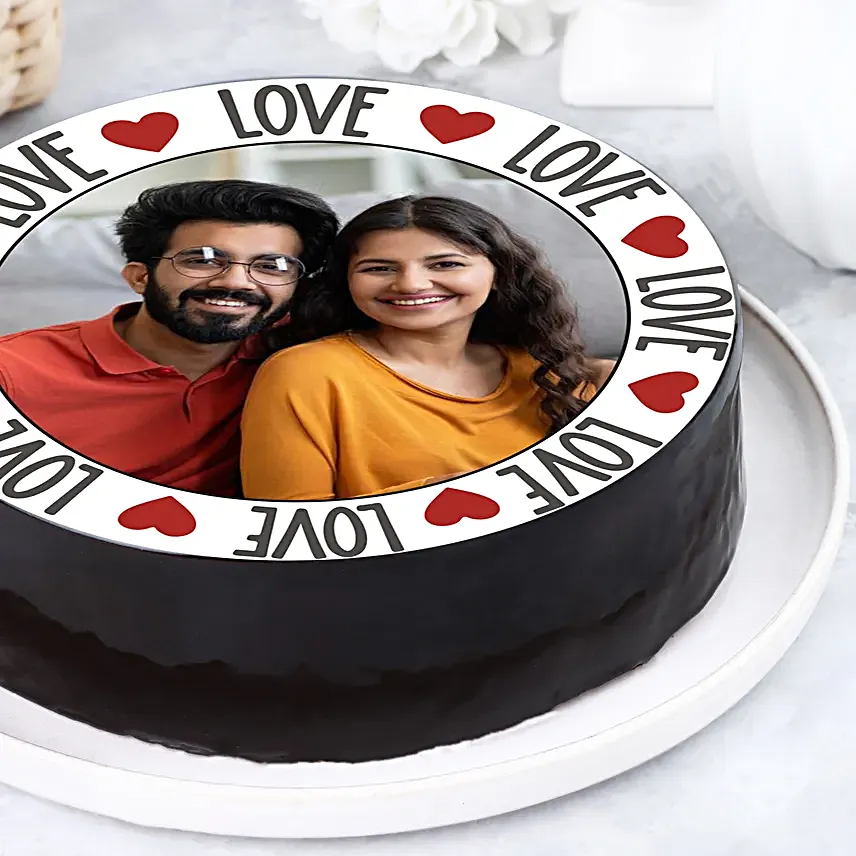 Love Special Chocolate Photo Cake Half Kg