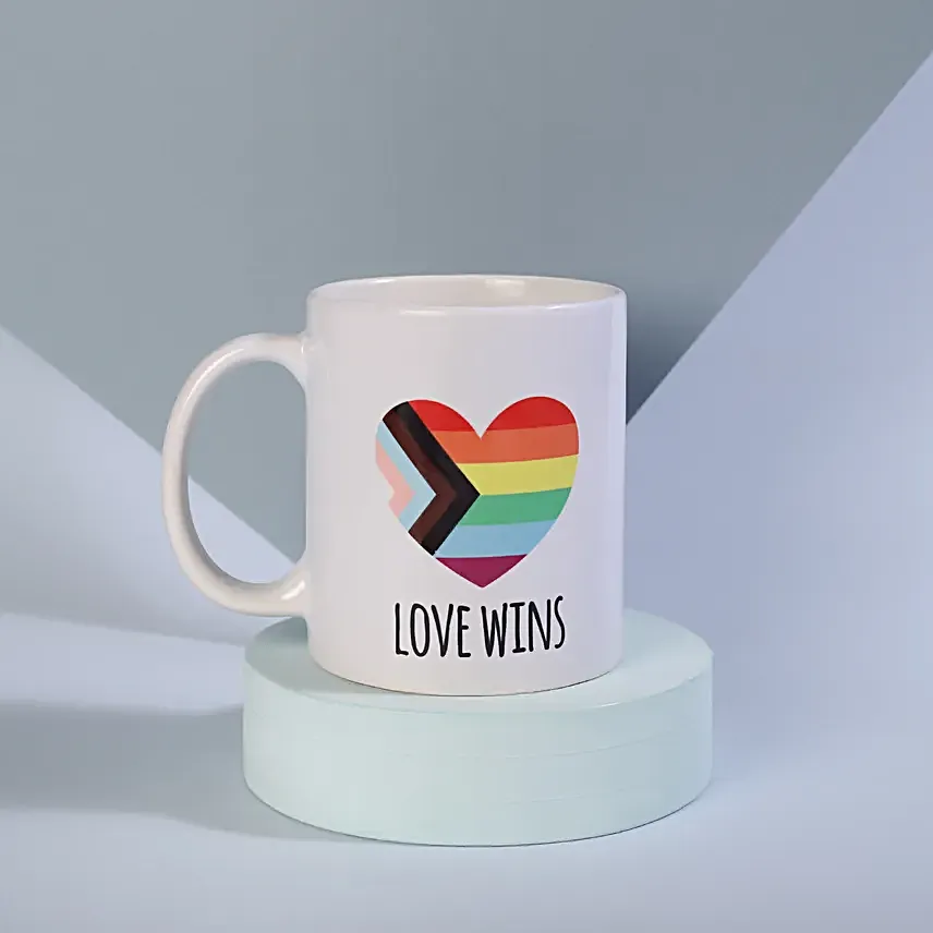 Love Wins Rainbow Mug