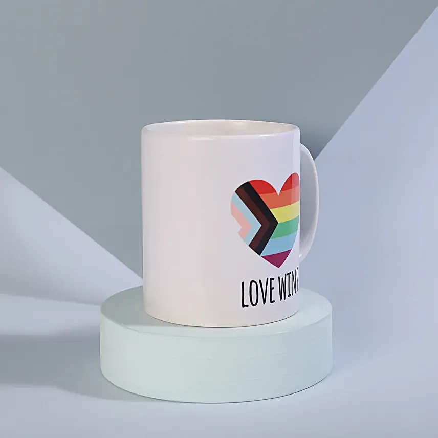 Love Wins Rainbow Mug