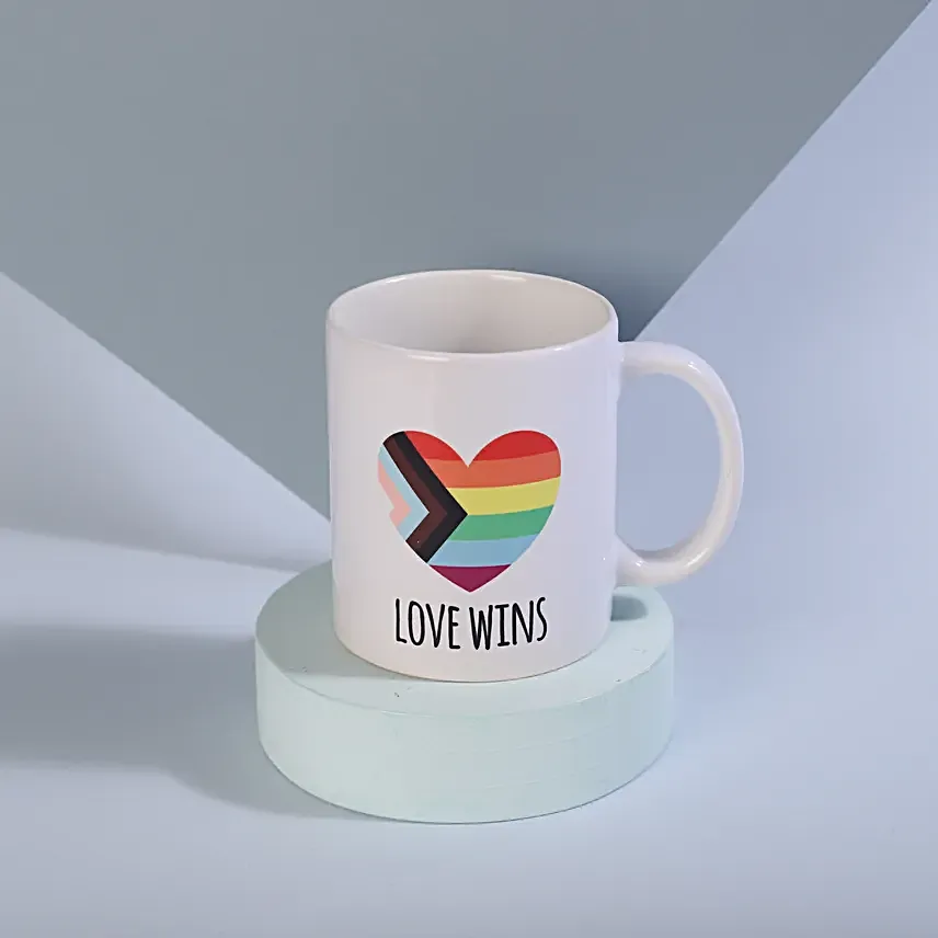 Love Wins Rainbow Mug