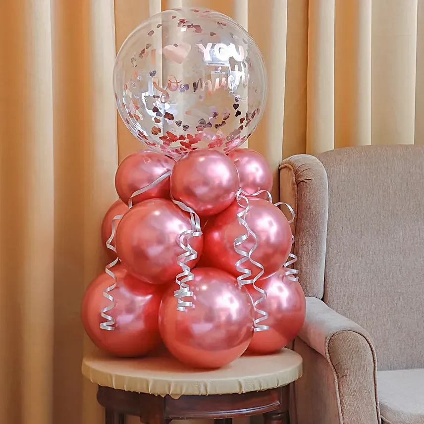 Love You So Much Balloon Arrangement