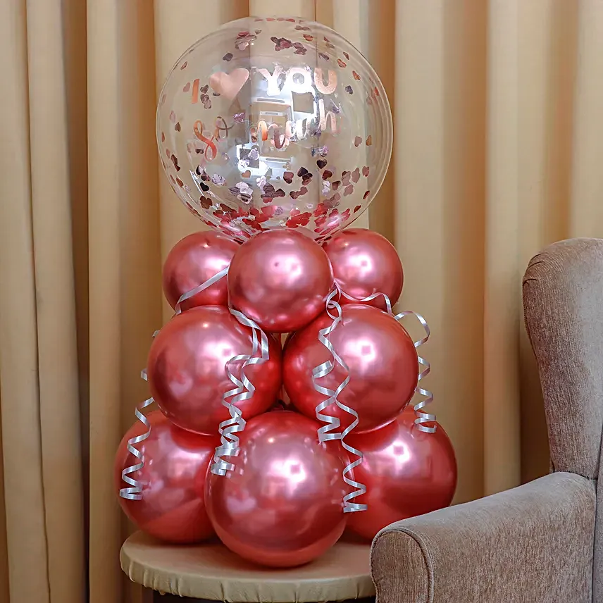 Love You So Much Balloon Arrangement