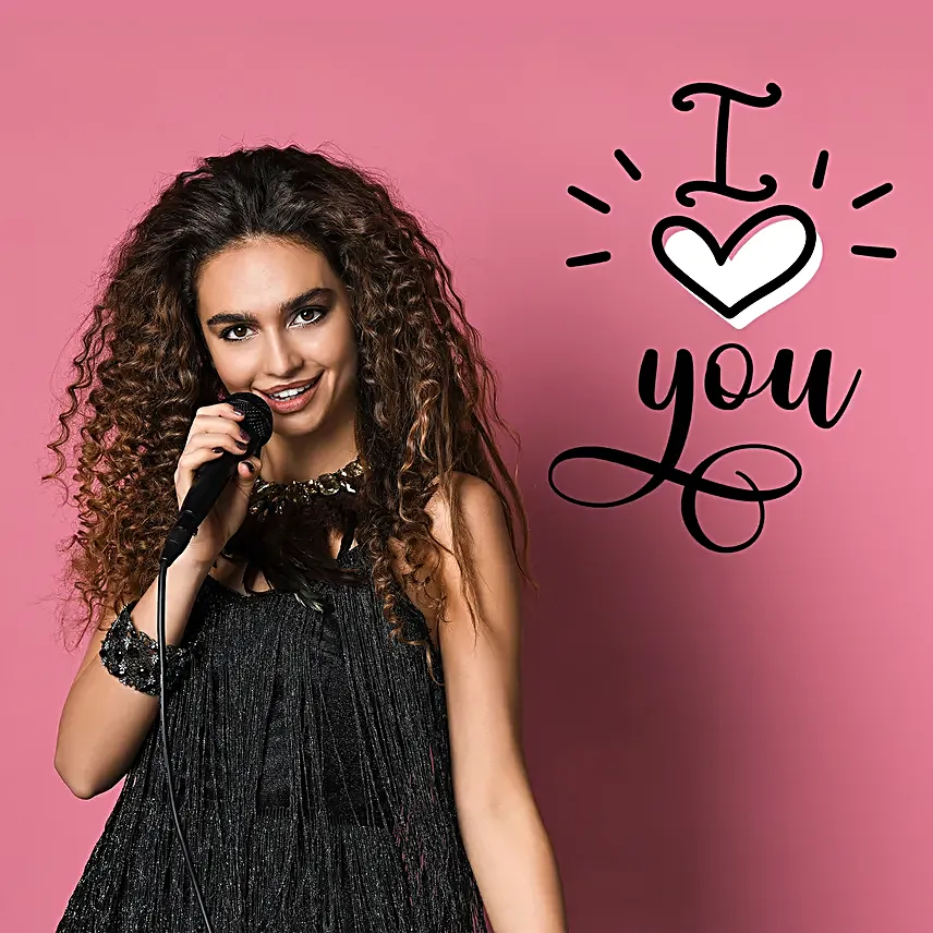 love you song sing in video call