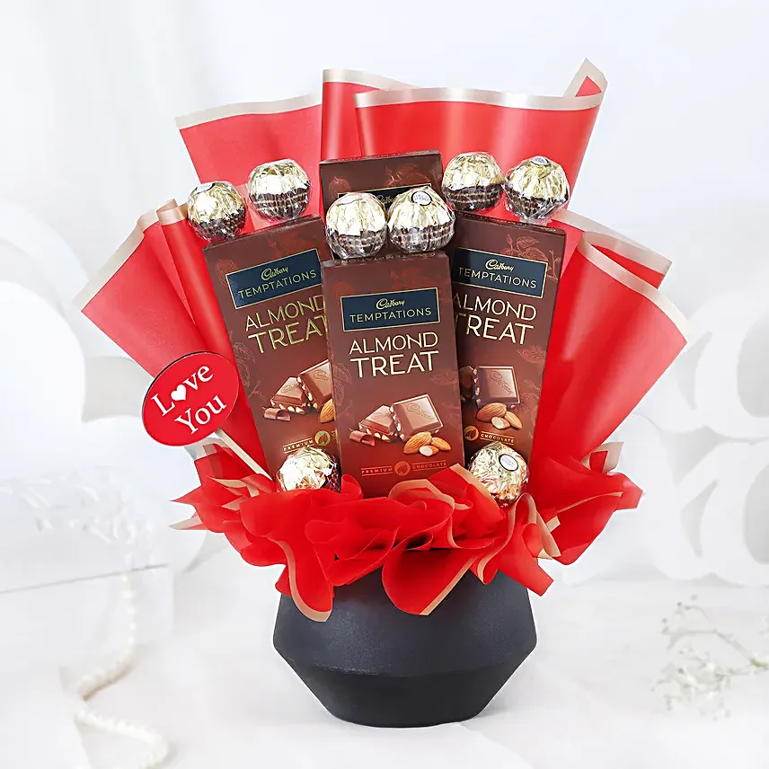 Love You Sweetheart Chocolatey Arrangement