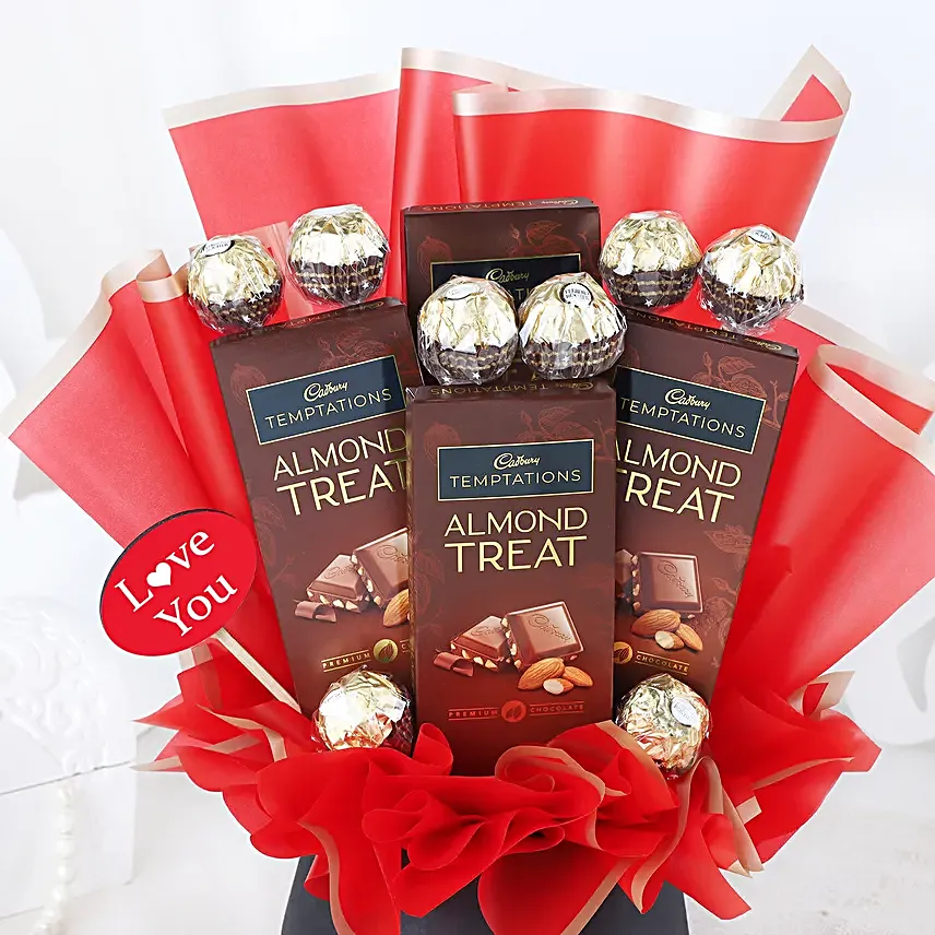 Love You Sweetheart Chocolatey Arrangement