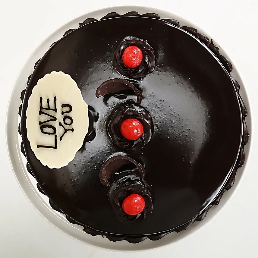 Truffle cake with Edible Topper