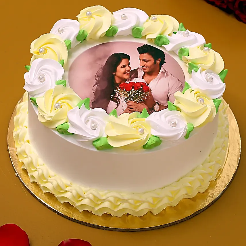 Loving You Photo Vanilla Cake Half Kg