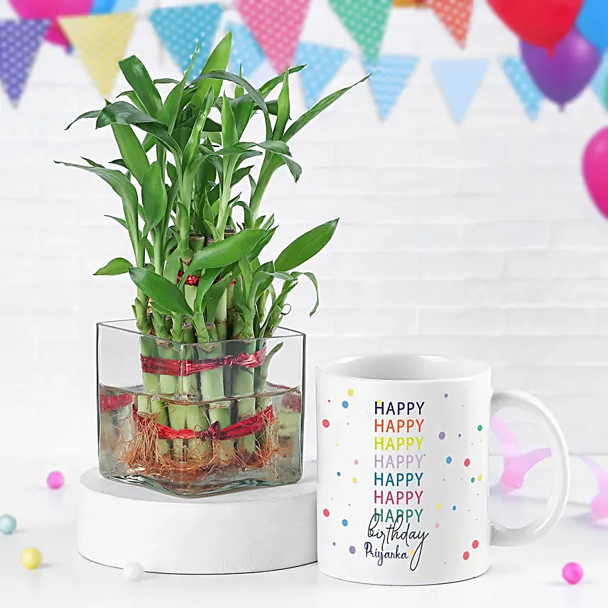 Lucky Bamboo N Mug Birthday Wishes