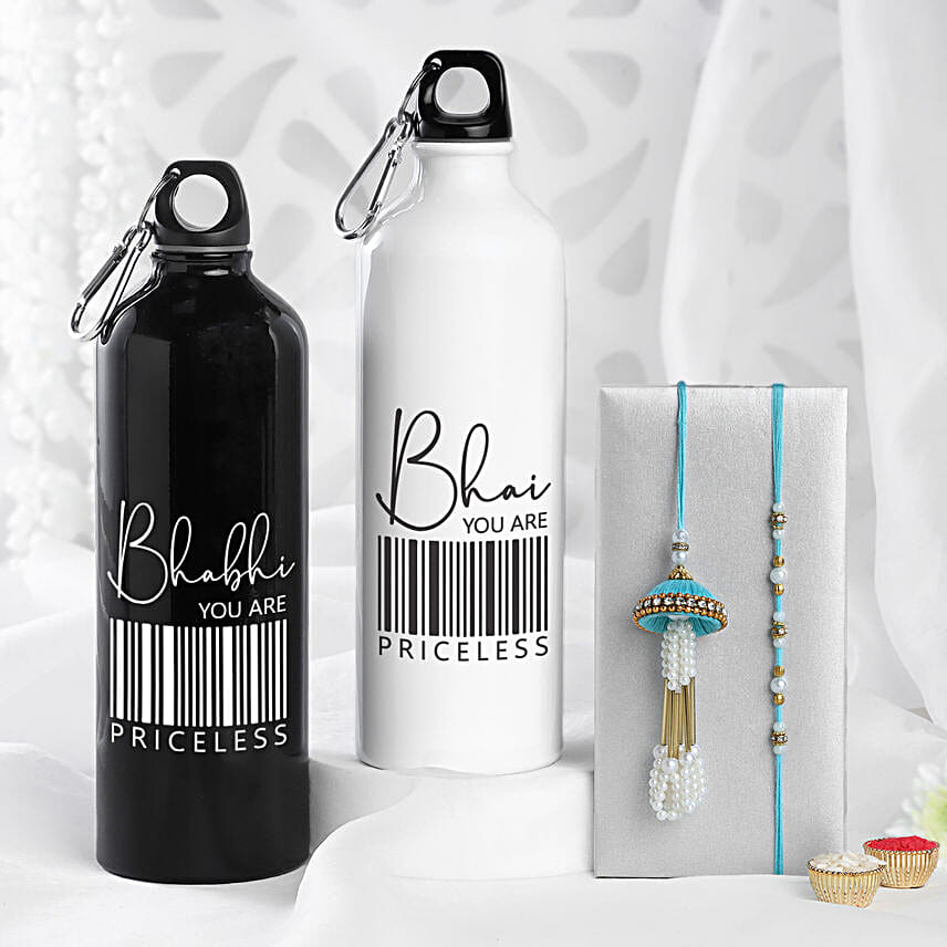 Lumba Rakhi N Personalised Bottle Combo