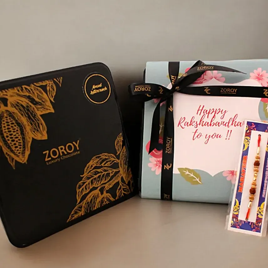 Luscious Chocolatey Rakhi Hamper