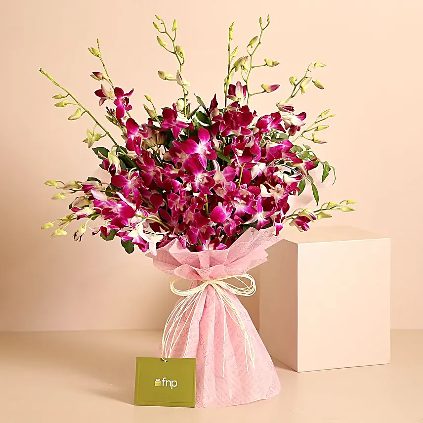 Lux Love purple Orchids Bouquet
