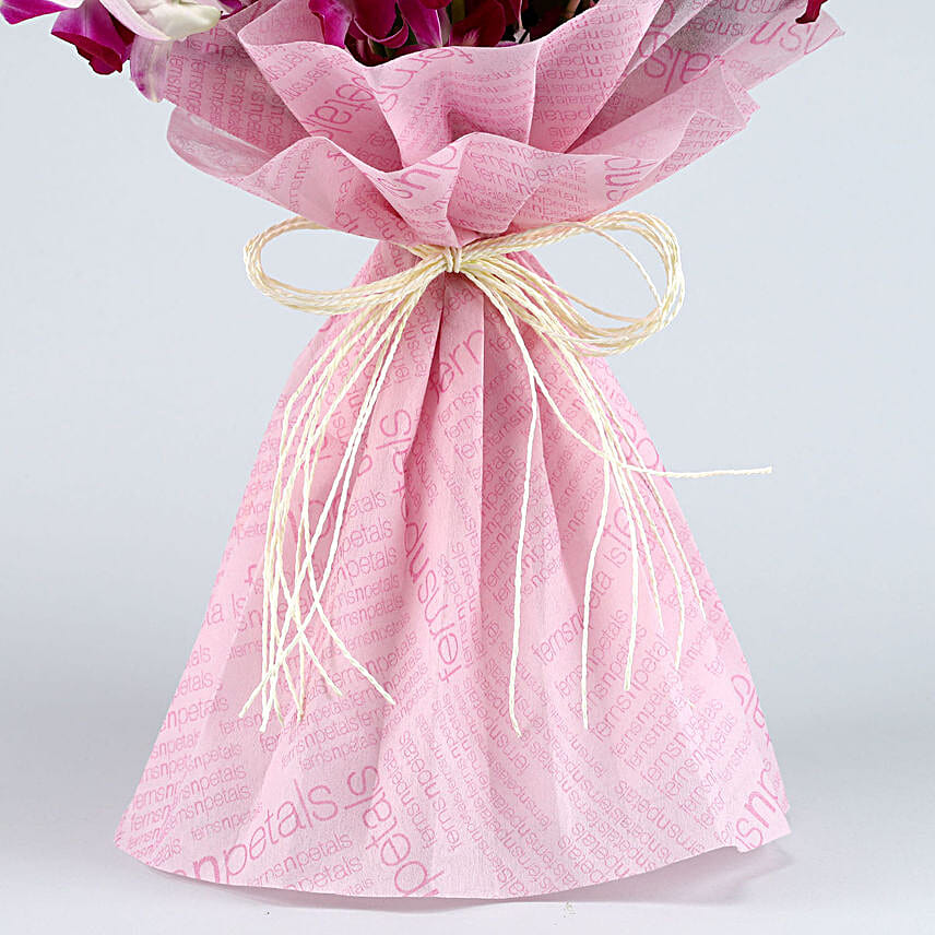 Lux Love purple Orchids Bouquet