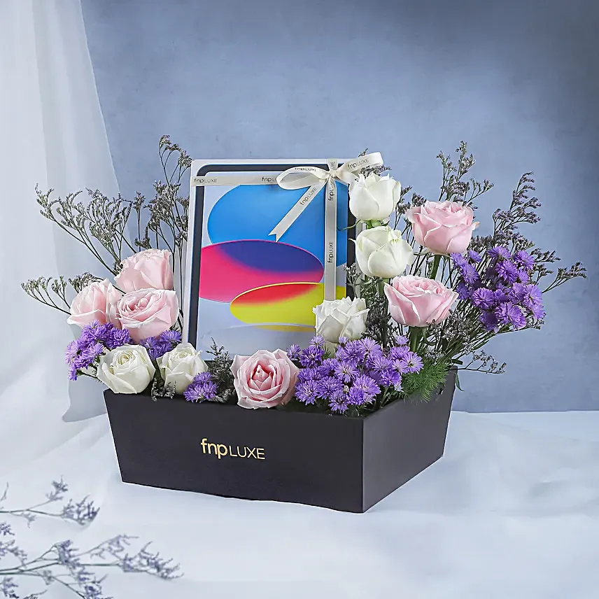 Luxe Bloom Apple iPad Box Silver