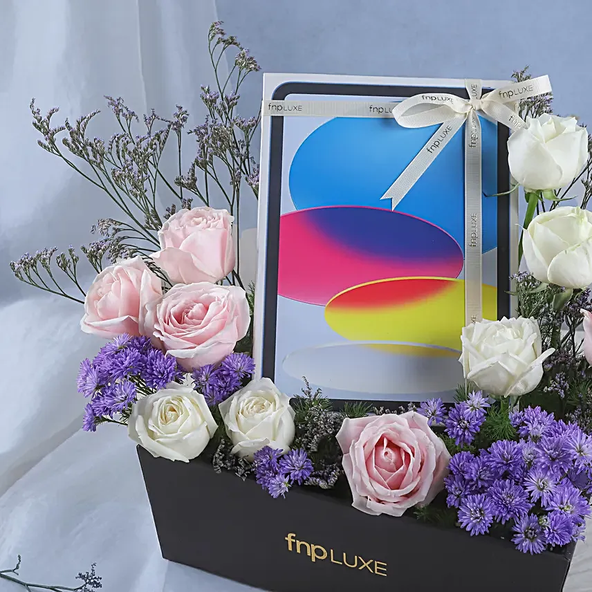 Luxe Bloom Apple iPad Box Silver