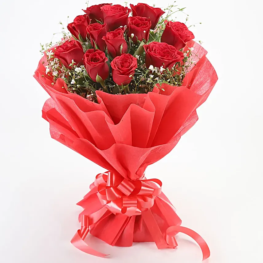 Buy Online 12 Red Roses