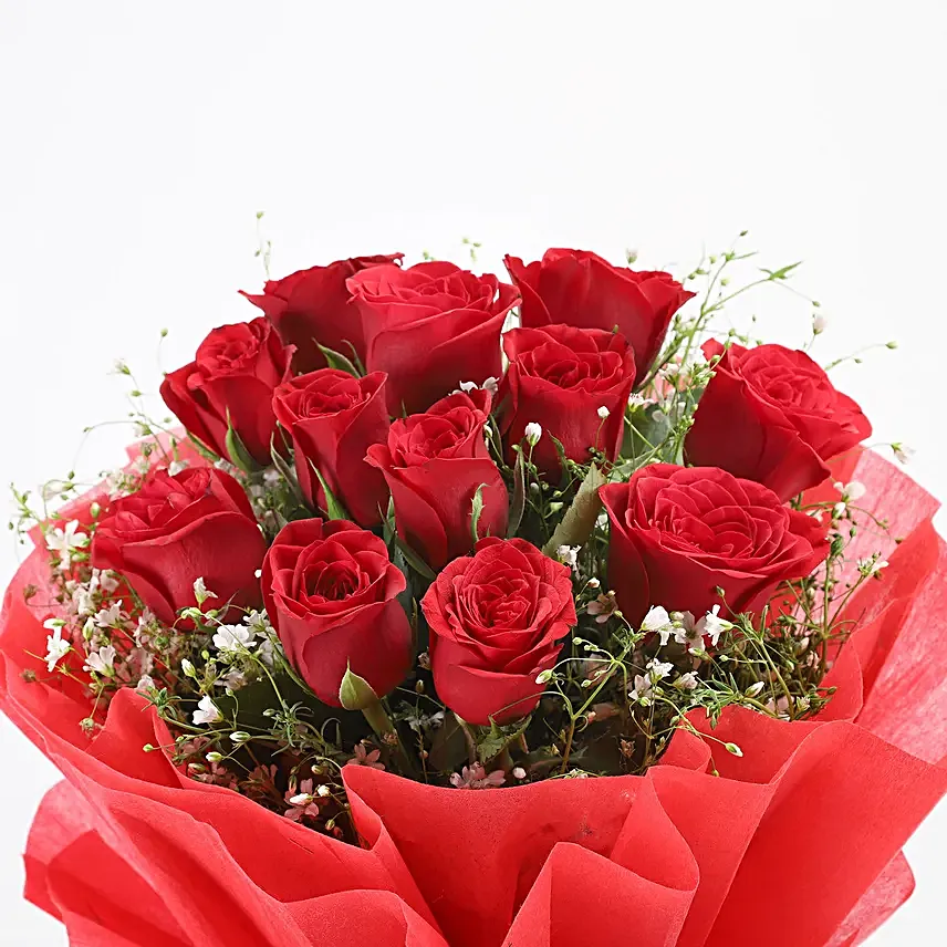 Buy Online 12 Red Roses