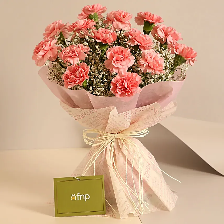 Magical Dust Carnations N Truffle Cake Combo