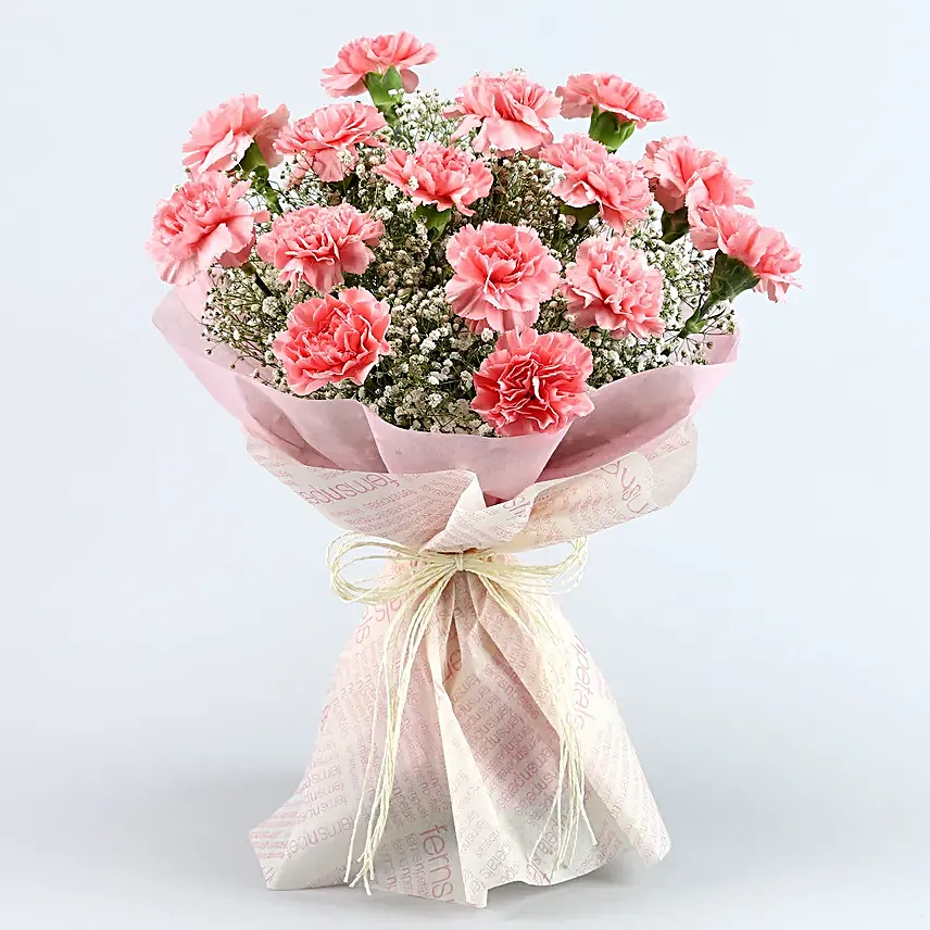Magical Dust Carnations N Truffle Cake Combo