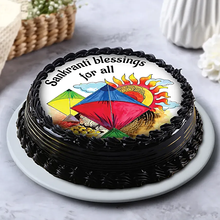 Makar Sankranti Celebration Chocolate Cake Half Kg