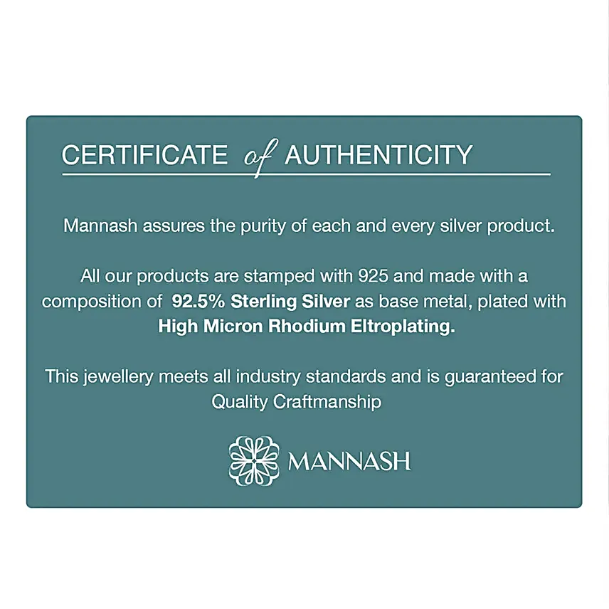 Mannash Cutie Bow Rose Gold Plated Sterling Silver Necklace Set