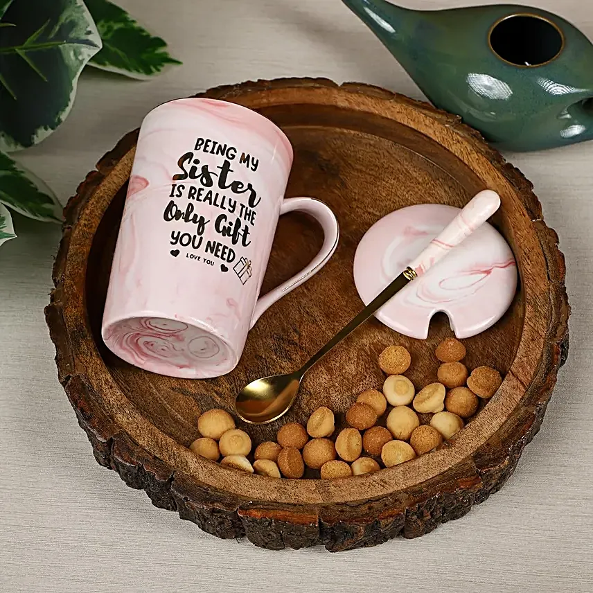 Marble Coffee Mug Set Pink