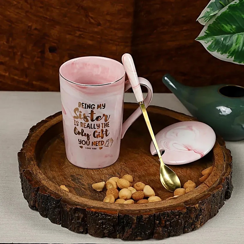 Marble Coffee Mug Set Pink